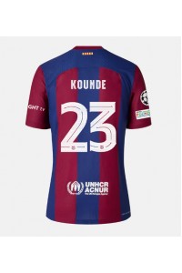 Barcelona Jules Kounde #23 Jalkapallovaatteet Kotipaita 2023-24 Lyhythihainen
